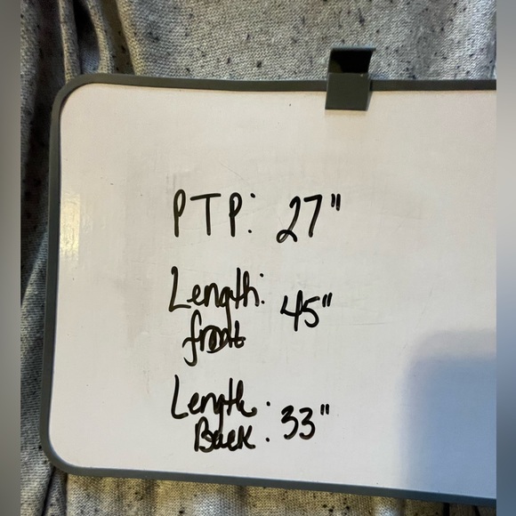 Gray cascading open front cardigan with ruffle cuffed sleeves - Picture 7 of 7